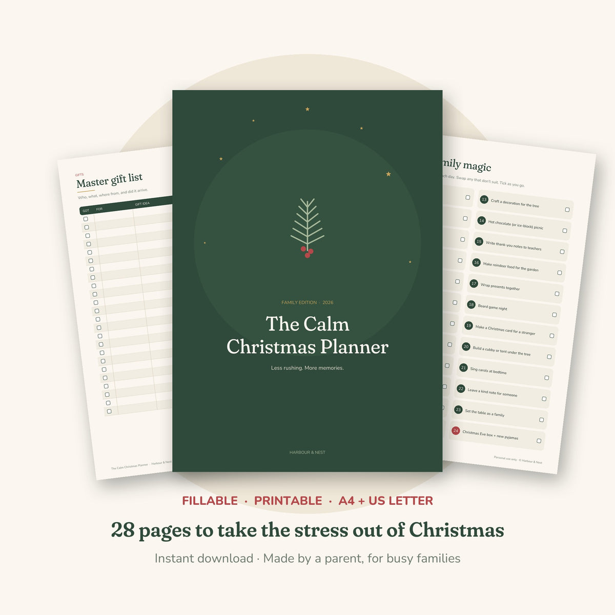 The Calm Christmas Planner – Family Edition 2026