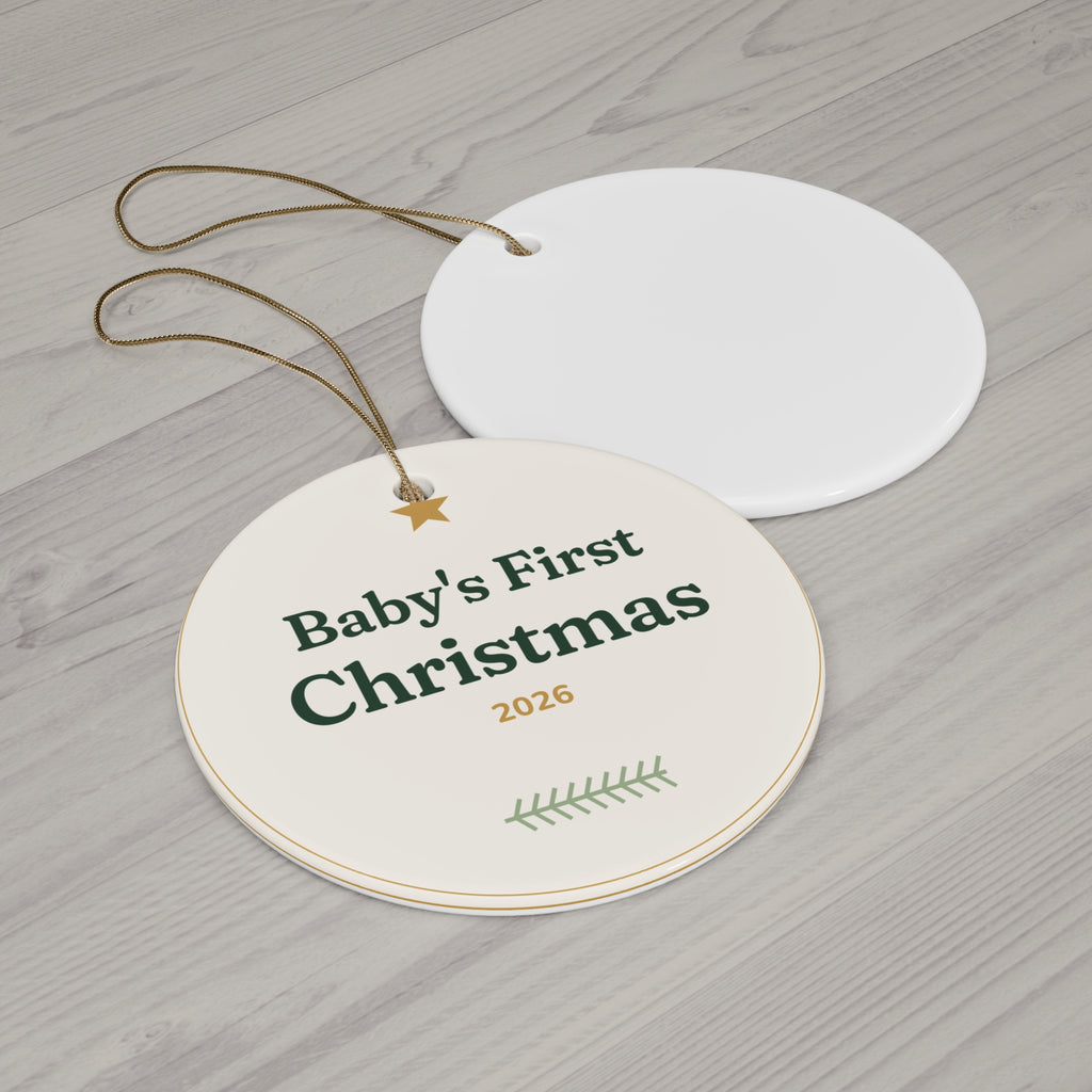 Baby's First Christmas 2026 Ceramic Ornament