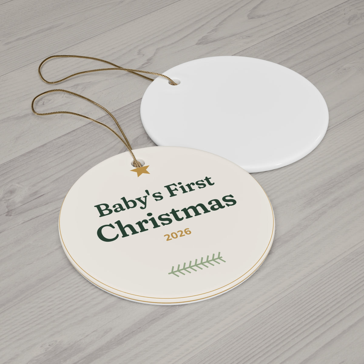 Baby's First Christmas 2026 Ceramic Ornament