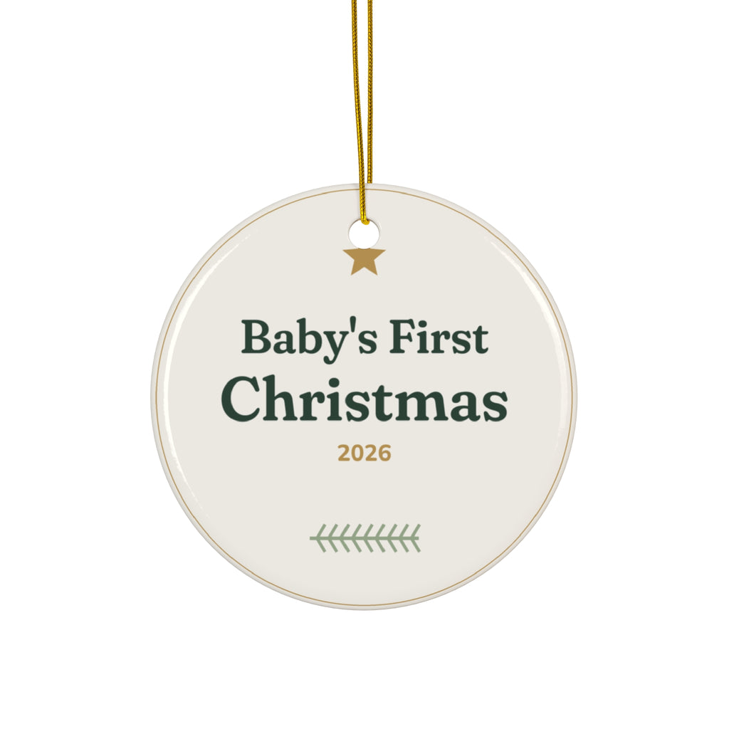 Baby's First Christmas 2026 Ceramic Ornament
