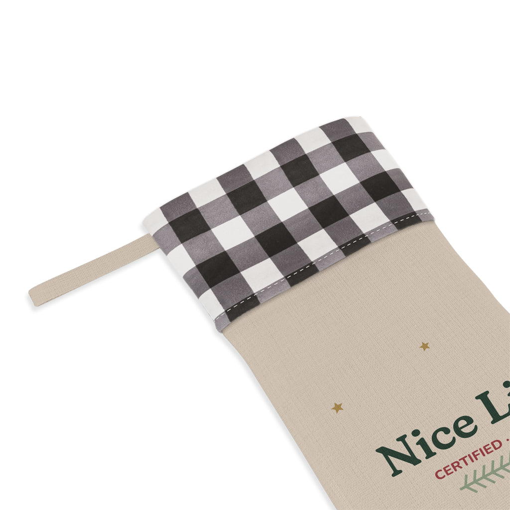 Nice List Certified 2026 Christmas Stocking