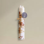 Dining candle 21x250mm splashed Christmas bundle of 3