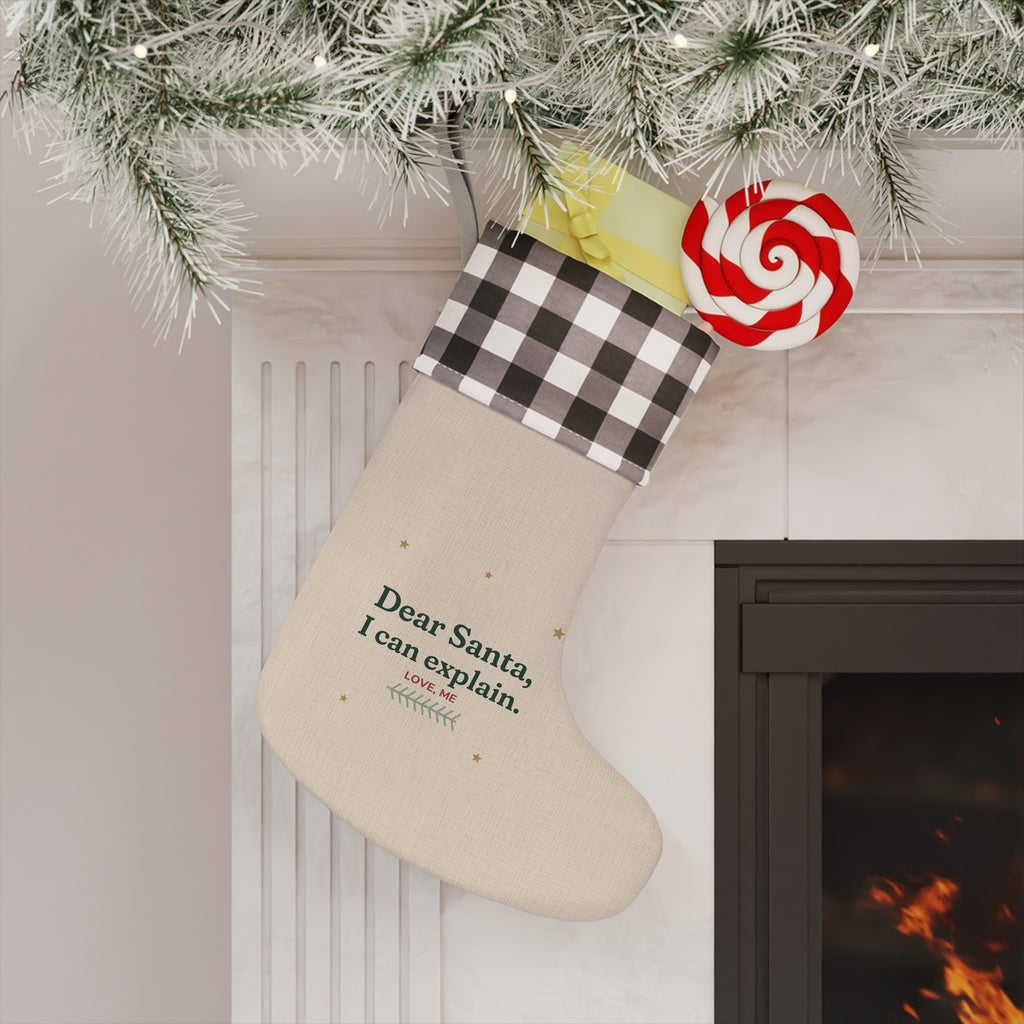 Dear Santa, I Can Explain Christmas Stocking
