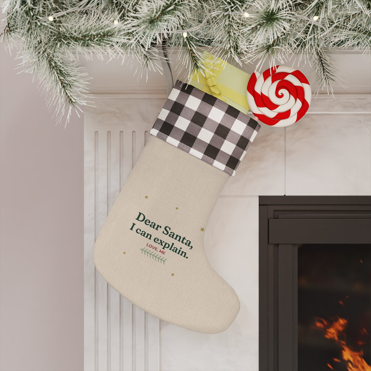 Dear Santa, I Can Explain Christmas Stocking