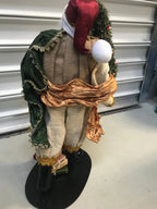 58cm Handmade Christmas Santa Claus Ornament – Charming Large Holiday Decoration, Festive Santa Figurine for Home & Christmas Display