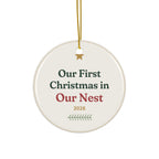 Our First Christmas in Our Nest 2026 Ceramic Ornament