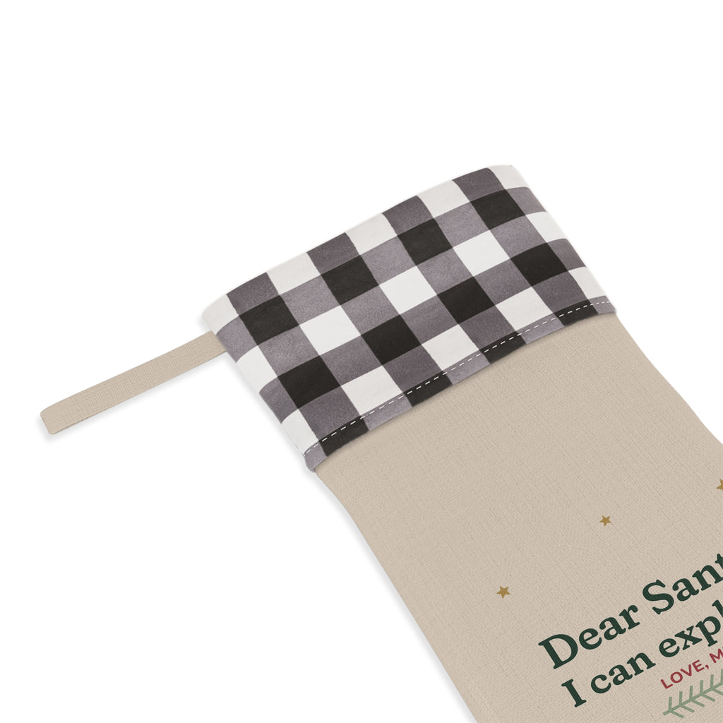Dear Santa, I Can Explain Christmas Stocking
