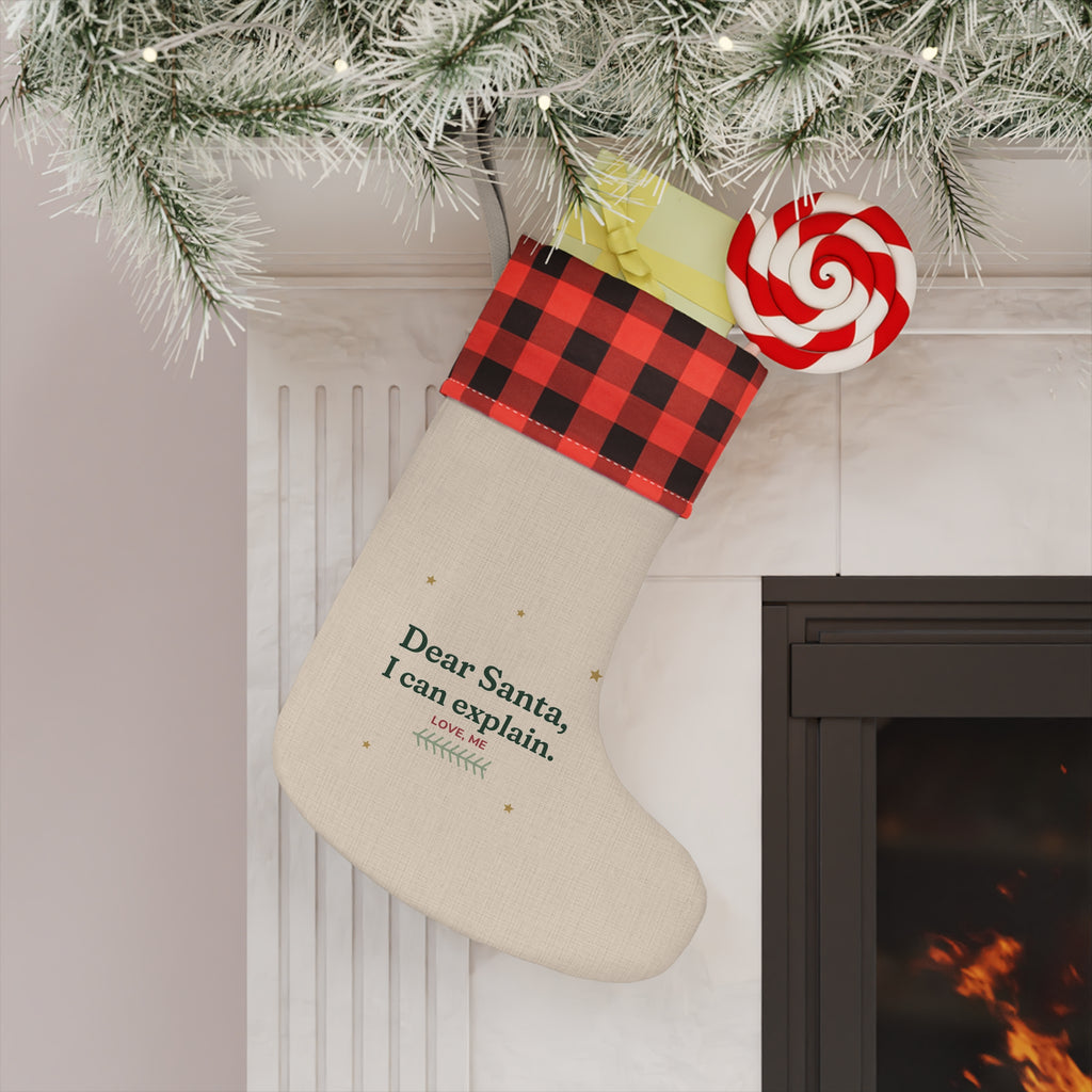 Dear Santa, I Can Explain Christmas Stocking