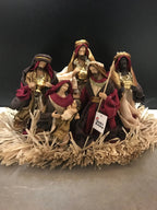 Handmade Christmas Nativity Set 25cm – Holy Family Manger Scene Figurines, Religious Christian Home Decor & Holiday Display