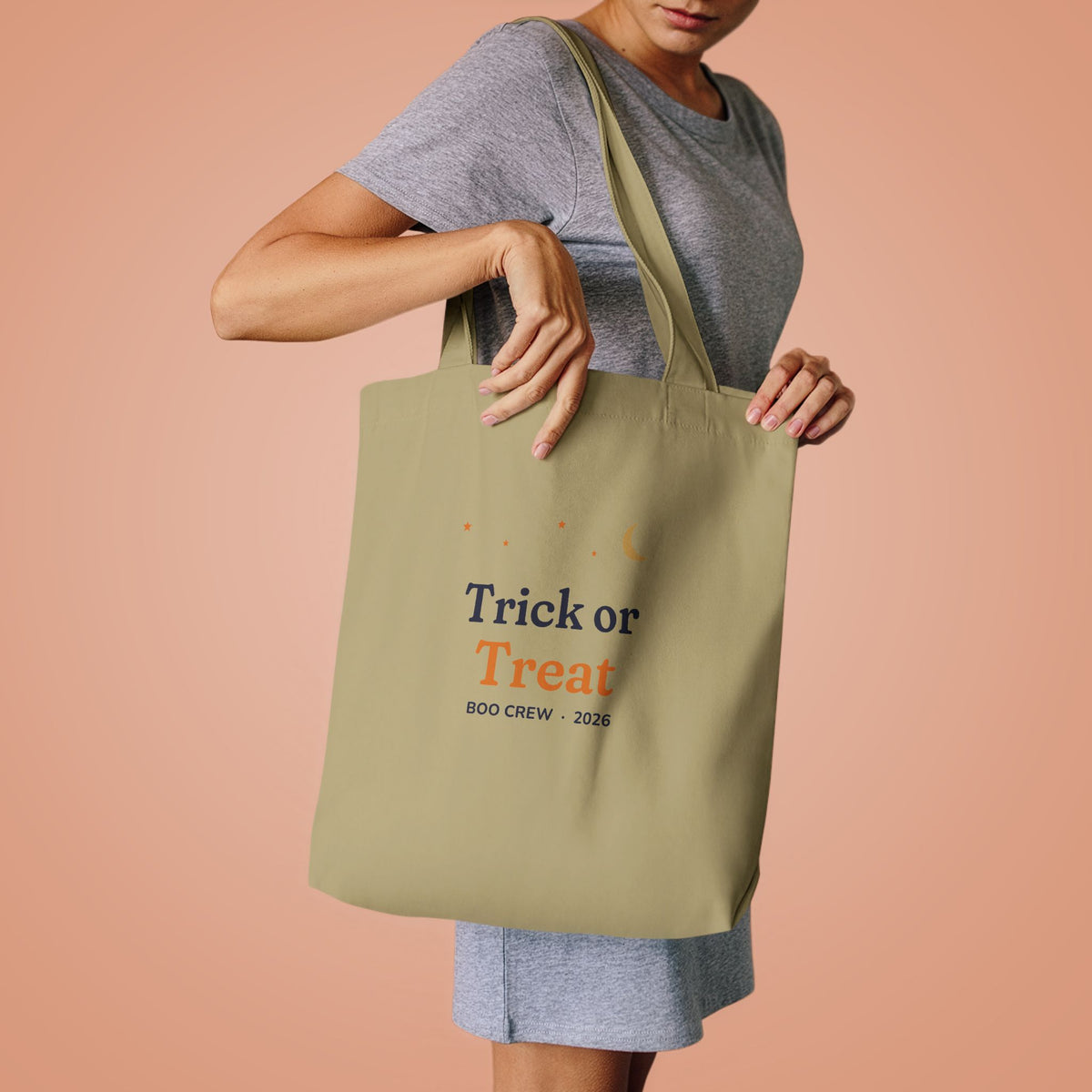 Trick or Treat Boo Crew Halloween Tote Bag