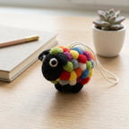 Handmade Wool Felt Colourful Sheep Ornament