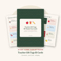 Teacher Gift Tags & Thank-You Cards – Editable Christmas & End-of-Year Printable